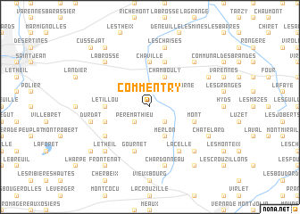 map of Commentry
