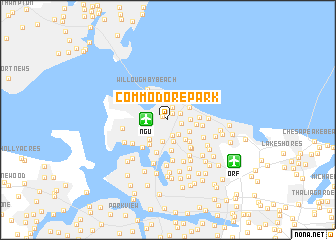 map of Commodore Park