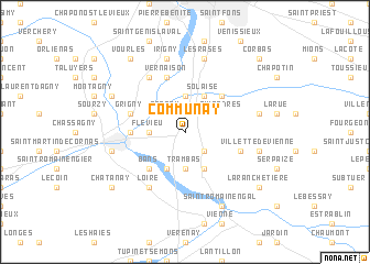 map of Communay
