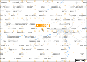 map of Comogne