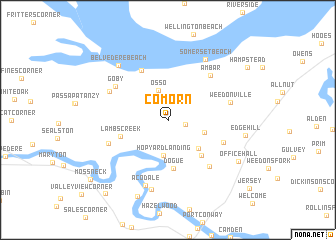 map of Comorn