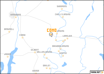 map of Como
