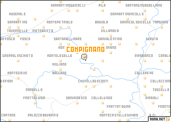 map of Compignano