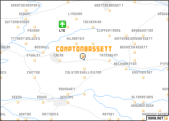 map of Compton Bassett