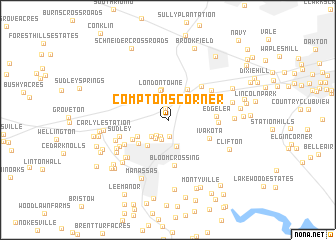 map of Comptons Corner