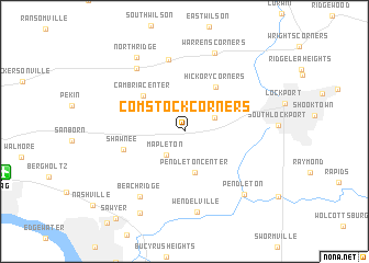 map of Comstock Corners