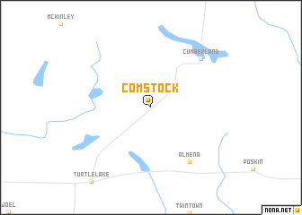 map of Comstock