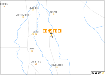 map of Comstock