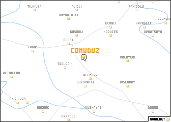 map of Çomudüz