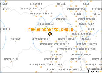 map of Comunidad de Salamala