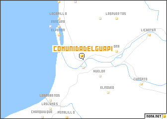 map of Comunidad El Guapi