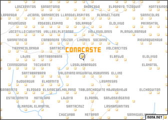 map of Conacaste