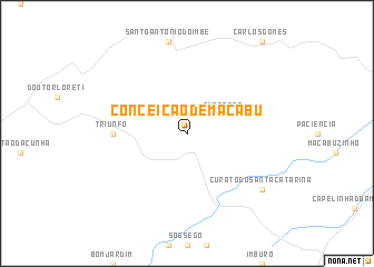 map of Conceição de Macabu