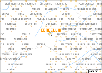 map of Concellín