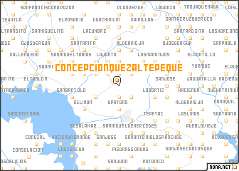 map of Concepción Quezaltepeque