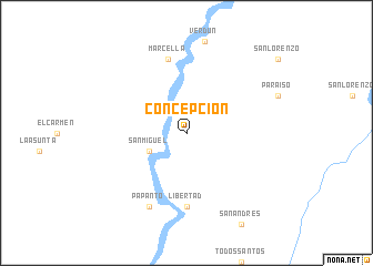 map of Concepción