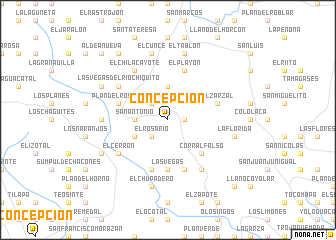 map of Concepción