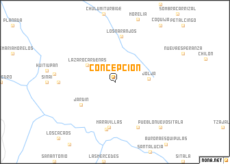 map of Concepción