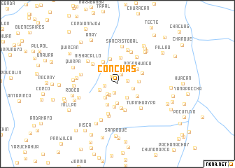 map of Conchas