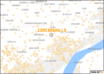 map of Concord Hills