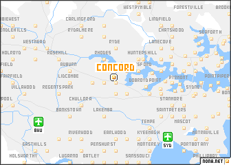 map of Concord