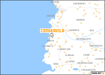 map of Conde Avila