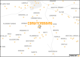 map of Condit Crossing