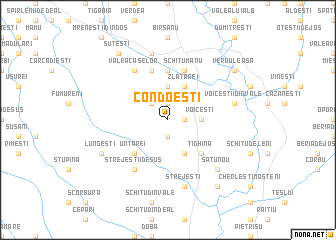 map of Condoeşti