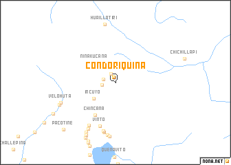 map of Condoriquiña