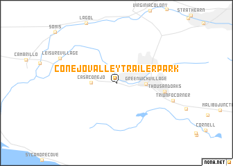 map of Conejo Valley Trailer Park