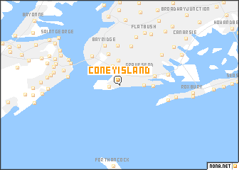 map of Coney Island