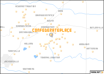 map of Confederate Place