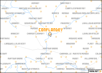 map of Conflandey