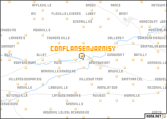 map of Conflans-en-Jarnisy