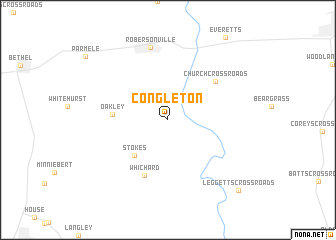 map of Congleton