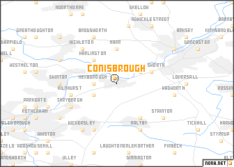 map of Conisbrough