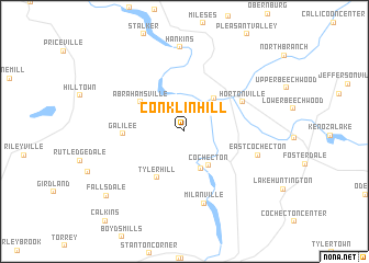 map of Conklin Hill