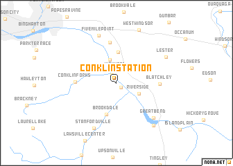 map of Conklin Station