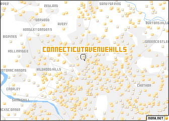 map of Connecticut Avenue Hills