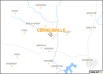 map of Connelsville