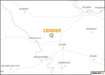 map of Conover