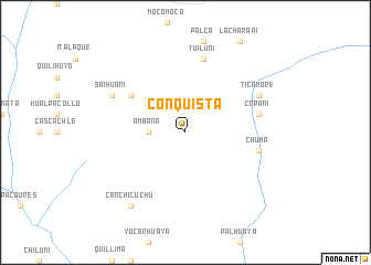 map of Conquista