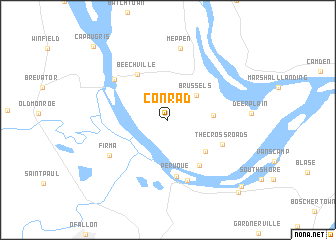 map of Conrad