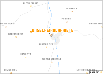 map of Conselheiro Lafaiete