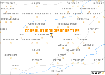 map of Consolation-Maisonnettes