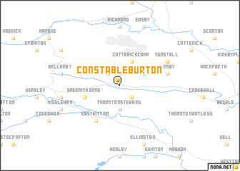 map of Constable Burton