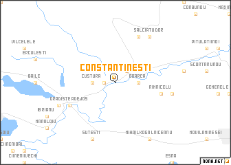 map of Constantineşti