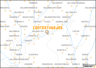 map of Conţeştii de Jos