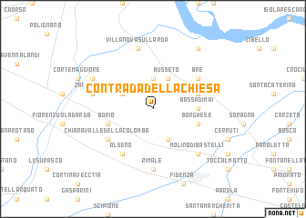 map of Contrada della Chiesa