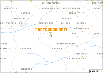 map of Contrada i Monti